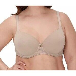Maidenform 36D One Fab Fit Custom Lift Underwire Bra Blush Convertible DM2423